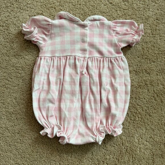 TBBC Britt Bubble in Palm Beach Pink Gingham with Worth Avenue White 0/6 months - Picture 2 of 4